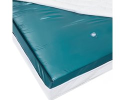 Beliani Mono voll beruhigt - Waterbedmatras - Blauw - Vinyl