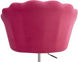 BELIANI MONTICELLO - Bureaustoel - Fuchsia - Fluweel