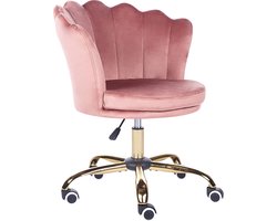 BELIANI MONTICELLO - Bureaustoel - Roze - Fluweel
