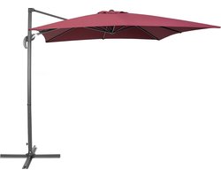 Beliani MONZA - Zweefparasol - Rood - Kunststof