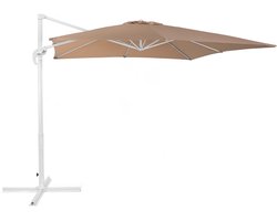 BELIANI MONZA - Zweefparasol - Zandbeige - Polyester