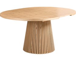 BELIANI MOORE - Uitschuifbare eettafel - Bruin - 120/160 x 75 cm - MDF