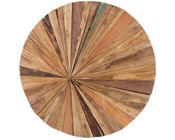 BELIANI MORELIA - Wanddecoratie - Lichte houtkleur - Teakhout