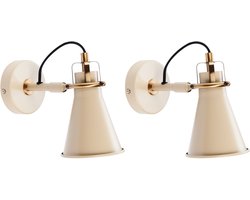 BELIANI MOYOLA - Wandlampen - Beige - Metaal