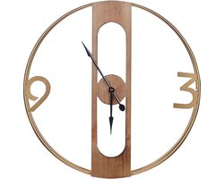 Beliani MULHOUSE - Wandklok - Lichte houtkleur - MDF