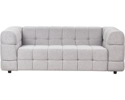 BELIANI MULLOLA - Driezitsbank - Lichtgrijs - Polyester