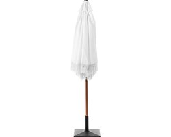 BELIANI MURASA - Tuinparasol - Wit - 258 cm - Polyester