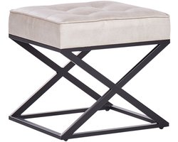 BELIANI MURDO - Hocker - Beige - Kunstleer