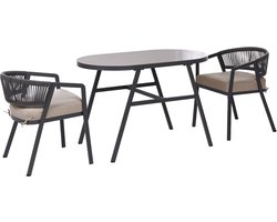 BELIANI MUROS - Bistroset - Grijs - Staal