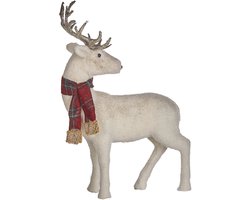 BELIANI MUSTOLA - Decofiguur - Wit - 51 cm - Nepbont