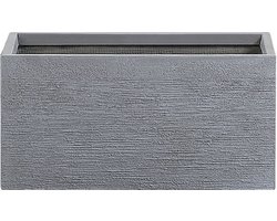BELIANI MYRA - Plantenbak - Grijs - 80 cm - Klei-vezelmengsel
