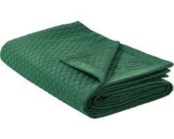 BELIANI NAPE - Bedsprei - Donkergroen - 200 x 220 cm - Polyester