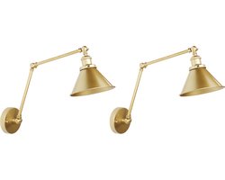 BELIANI NARVA - Wandlamp - Goud - Metaal