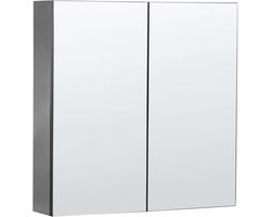 BELIANI NAVARRA - Badkamermeubel - Zwart - Multiplex