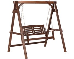 BELIANI NERITO - Schommelbank - Donkerbruin - Vurenhout