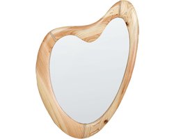 BELIANI NEURE - Wandspiegel - Lichtbruin - Licht hout