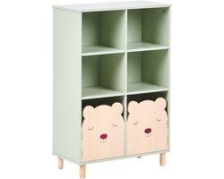 BELIANI NOBBY - Boekenkast 3 planken - Lichtgroen - MDF