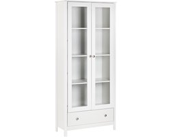 BELIANI NORNALUP - Vitrinekast - Wit - Glas