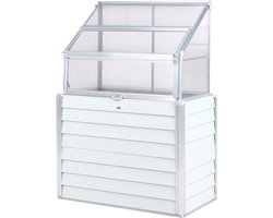 BELIANI NOVOLI - Balkonkas - Gebroken wit - Aluminium