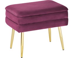 Beliani ODESSA - Bankje - Rood - Fluweel