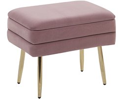 BELIANI ODESSA - Hocker - Roze - Fluweel