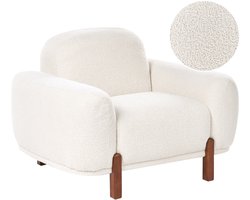 BELIANI ODNES - Fauteuil - Wit - Bouclé