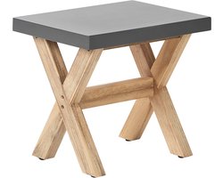 BELIANI OLBIA - Tuinstoel - Grijs - Vezelcement