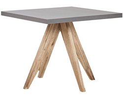 BELIANI OLBIA - Tuintafel - Grijs - 90 x 90 cm - Vezelcement