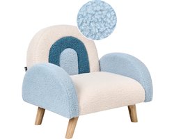 BELIANI OMBO - Kinderfauteuil - Lichtblauw - Bouclé