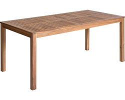 BELIANI OMBRIANO - Tuintafel - Lichtbruin - 180 x 90 cm - Acaciahout