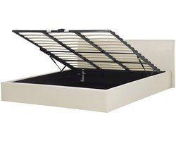 BELIANI ORBEY - Tweepersoonsbed - Beige - 180 x 200 cm - Polyester