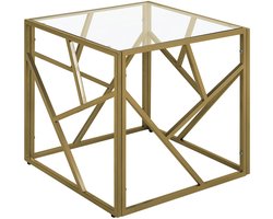 BELIANI ORLAND - Bijzettafel - Goud - Glas