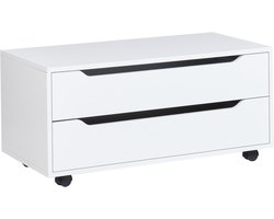 BELIANI OSASCO - Badkamerkast met wieltjes - Wit - MDP