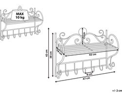 BELIANI OSORNO - Badkamer plank - Wit - IJzer