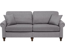 BELIANI OTRA - Driezitsbank - Lichtgrijs - Polyester