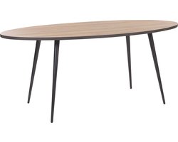 BELIANI OTTAWA - Eettafel - Donkerhout - MDF