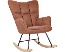 BELIANI OULU - Schommelstoel - Bruin - Polyester