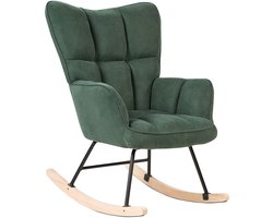 BELIANI OULU - Schommelstoel - Smaragdgroen - Polyester