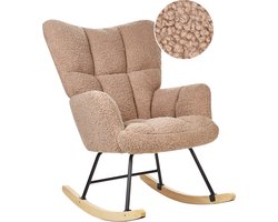 BELIANI OULU - Schommelstoel - Zandbeige - Bouclé