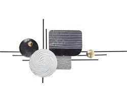 BELIANI OVAR - Wanddecoratie - Grijs - IJzer