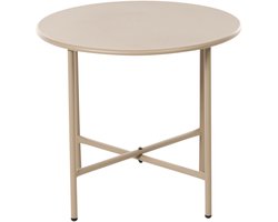 BELIANI OVARO - Bistrotafel - Beige - Staal