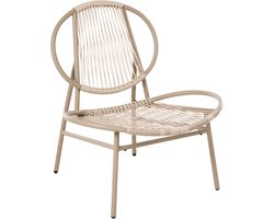 BELIANI OVARO - Tuinstoel - Beige - PE rotan