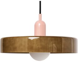 BELIANI PAALA - Hanglamp - Olijfgroen - Glas