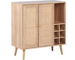 BELIANI PAGET - Dressoir - Lichthout - Vezelplaat