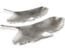 BELIANI PALENQUE - Decoratieve schaal - Zilver - Aluminium