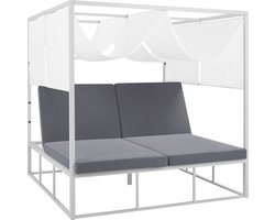 Beliani PALLANZA - Zonne-eiland - Wit - Aluminium