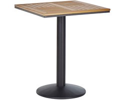 BELIANI PALMI - Tuintafel - Lichte houtkleur - 60 x 60 cm - Kunsthout