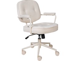 BELIANI PARAMUS - Bureaustoel - Gebroken wit - Polyester