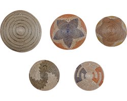 Beliani PARORE - Wanddecoratie - Beige - Zeewier