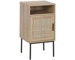 BELIANI PASCO - Bijzettafel - Lichte houtkleur - Vezelplaat